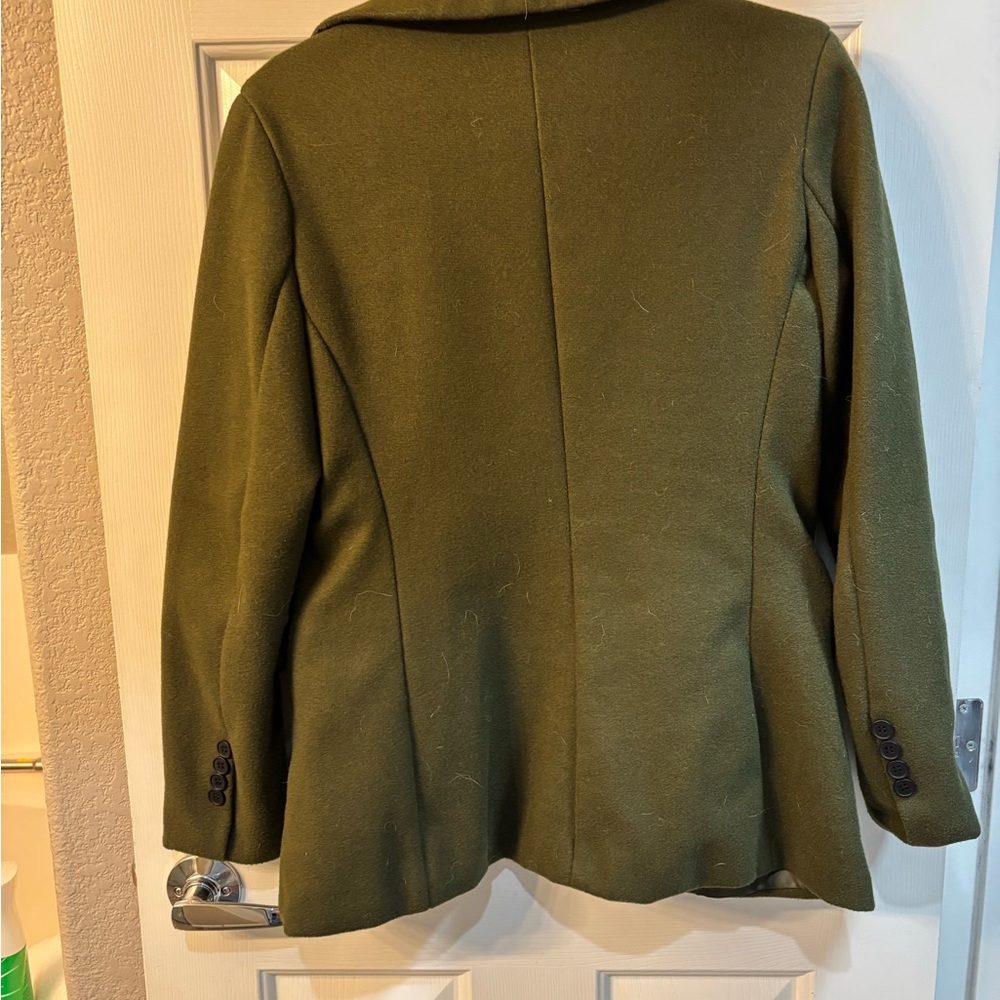 SHEIN Green Blazer Tailored Suit Jacket